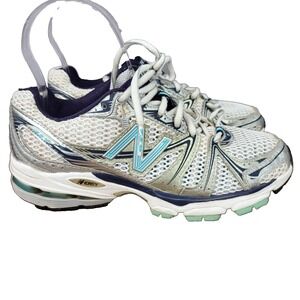 New Balance 759 Running Shoes Womens 6 B Silver Blue Sneakers Trainers WR759BN